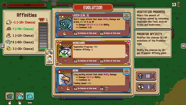 Everything is Crab: The Animal Evolution Roguelite: imagem 6 de 8